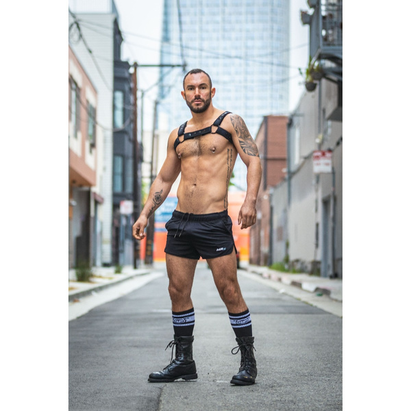 Mr-S-Leather Neo Carbon Black Bulldog Harness Black S/M