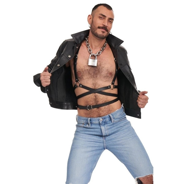 Serve Leather Icon Harness Black L/Xl Mister B