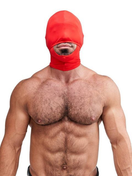 Czerwony wielofunkcyjny kaptur z lajkry Mister B Multi-Purpose Lycra Hood Red