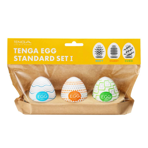 Набір з 3 мастурбаторів Egg Standard 3 Pack 1 Tenga