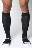 Bawełniane getry dla psiaka CellBlock13 Kennel Club Bones Knee High Sock Black 42-47