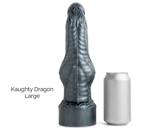 Mr Hankey's Dragon Dildo Knaughty Dragon Soft Red Vac L
