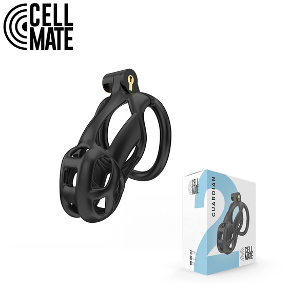 Pas cnoty Guardian Chastity Cage Black Size 2 CELLMATE