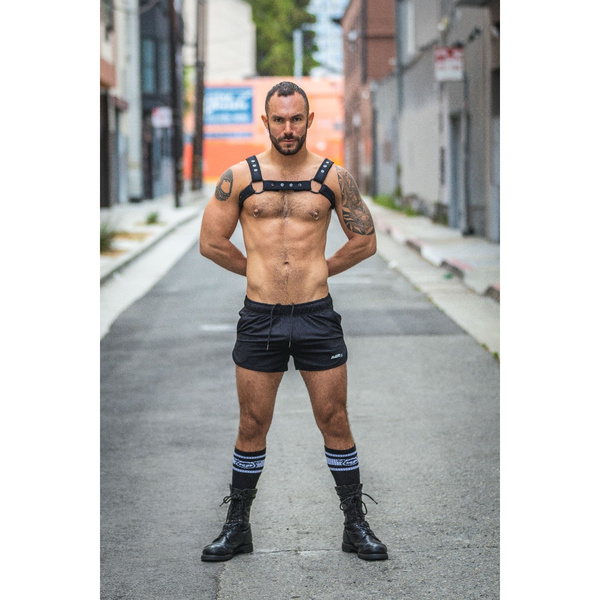 Neo Carbon Black Bulldog Harness Black S/M Mr-S-Leather