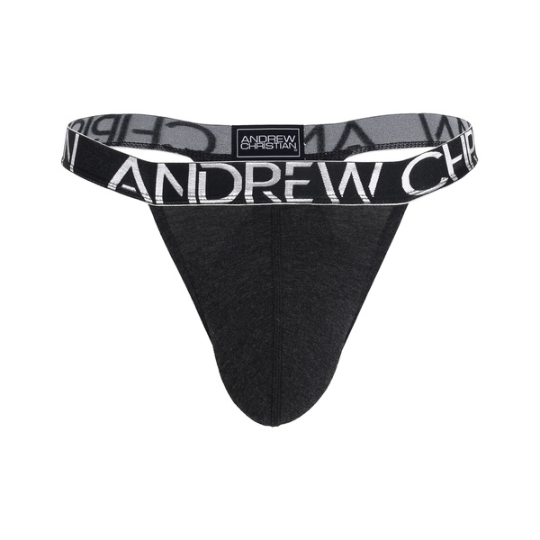 Happy Modal Thong Charcoal Xl Andrew Christian
