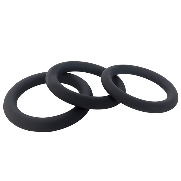 Silikonowy pierścień erekcyjny Brutus Slim Donut Silicone Cock Ring Black 55 mm
