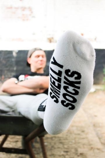 Socks for Lovers of Intensely Scented Sox Sk8erboy SMELLY Socks White 39-42