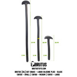 Sonda analna Gut Snake Liquid Silicone Plug Black M Brutus