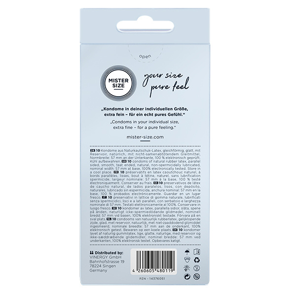 Condoms 57 Mm 10 Pieces Mister.Size