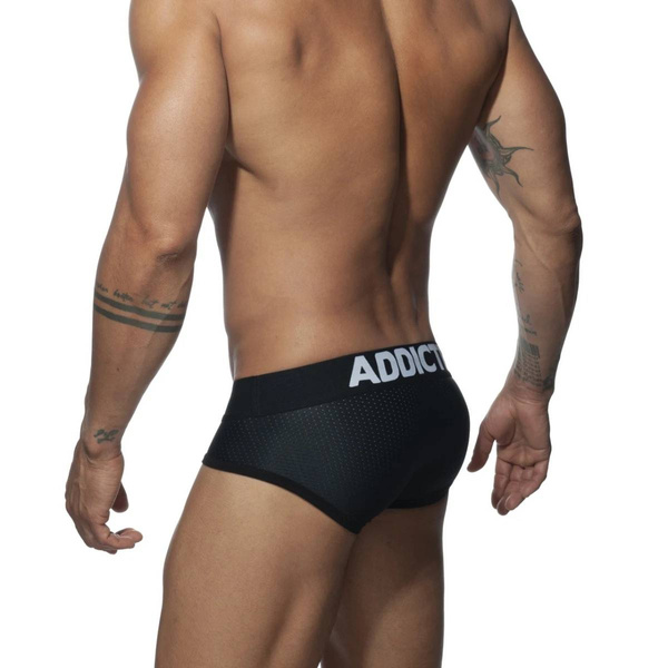 Push Up Mesh Brief Black S Addicted