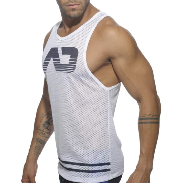 Bezrękawnik Mesh Ad Tank Top White M Addicted