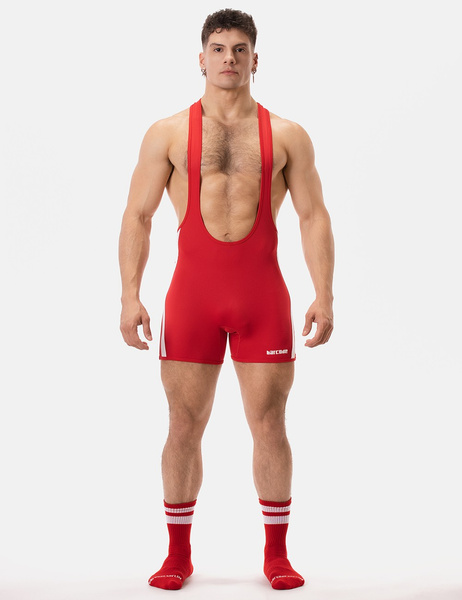 Trykot Backless Singlet Dastin Red-White XL Barcode Berlin