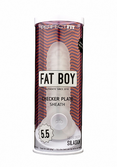 Przedłużka na penisa PF Fat Boy Checker Box Sheath Clear