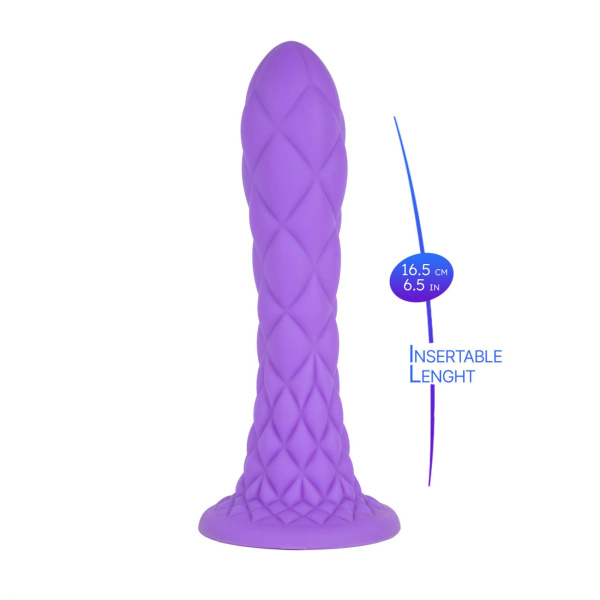 Dildo 18,5 cm Fantasy Line Dreamy (7") Purple Silexd