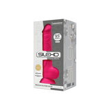 Silexd Silikonowe Dildo 24 cm Fuchsia