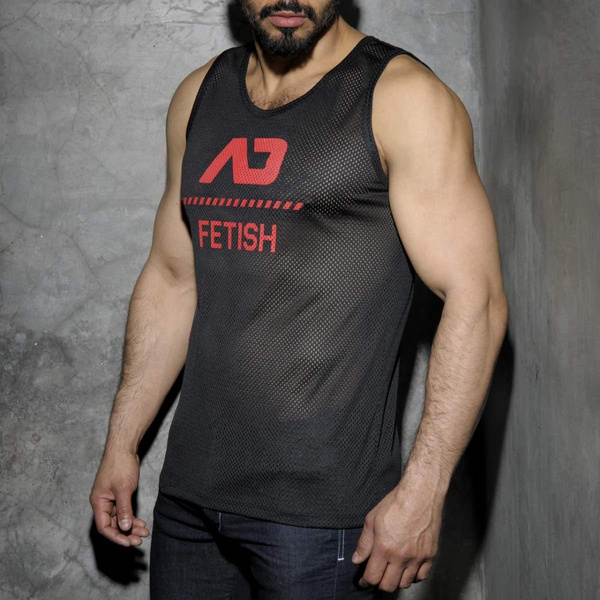 Mesh Tank Top Red S Addicted Fetish