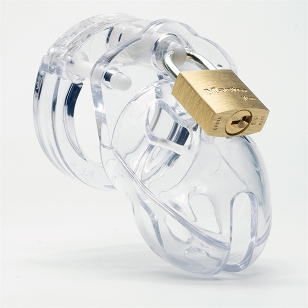 Полікарбонатний пояс цноти Mr Stubb Chastity Cage Clear CB-X