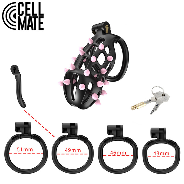 Pas cnoty FlexiSpike Chastity Cage Size 3 CELLMATE