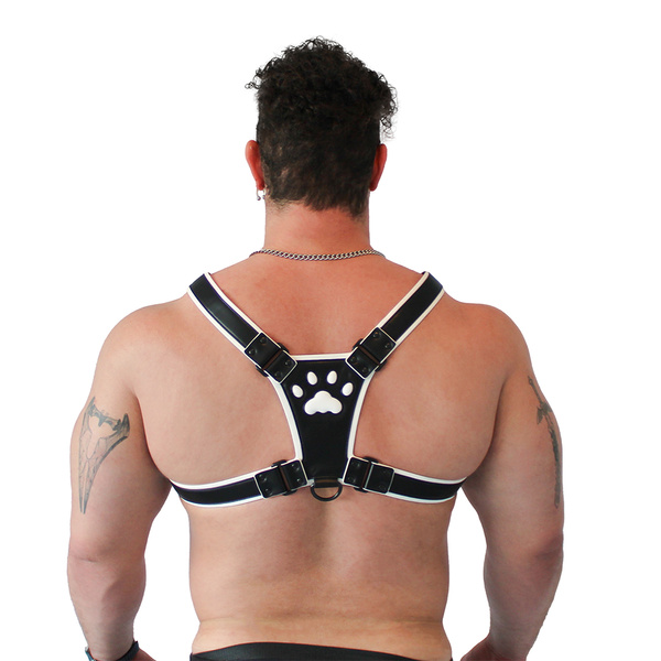 Vegan Puppy Harness Black-White L/XL Brutus