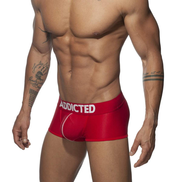 Чоловічі боксери Push Up Mesh Trunk Червоний M Addicted
