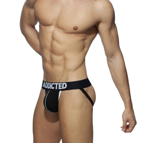 Addicted Push Up Jock Black XXL