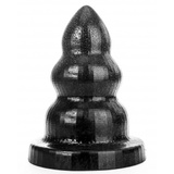 Anal plug AB97 Triple Pleasure L 25 x 15cm All Black