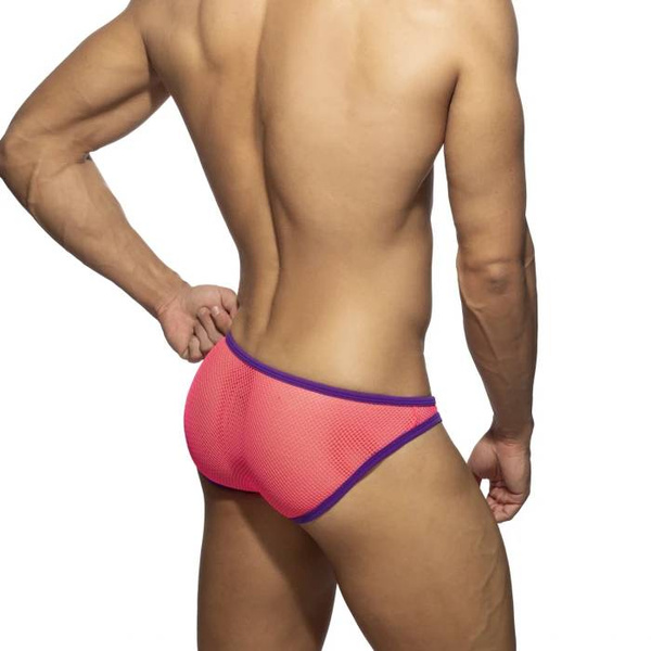 Чоловічі труси Fever Mesh Bikini Brief Neon Pink XL Addicted