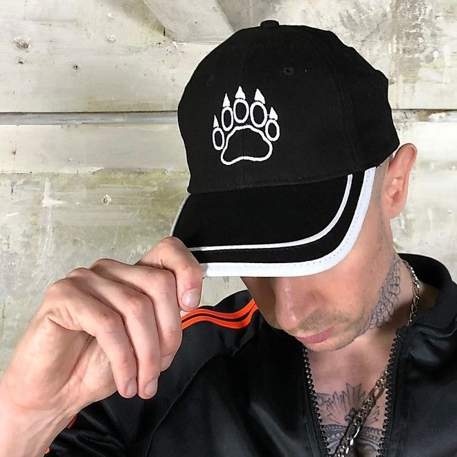 Bejsbolówka z niedźwiedzią łapą Boxer X-Baseball Cap Black with white Bear