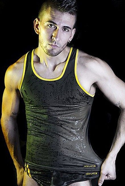 Koszulka Boxer Neo-Latex Vest Black Yellow L