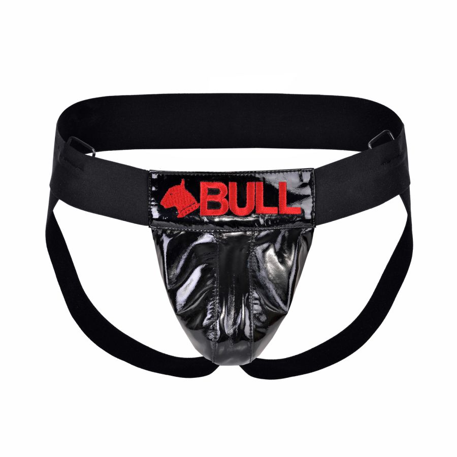 Winylowe jockstrapy Bull Vinyl Jockstrap Red 