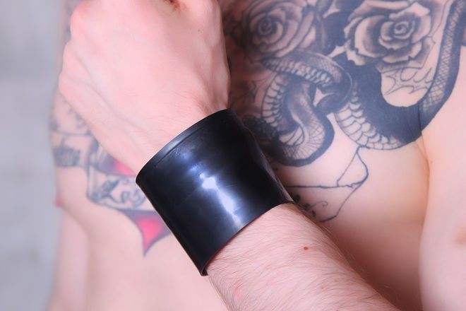 Gumowa opaska na nadgarstek Boxer Rubber Wristband Black