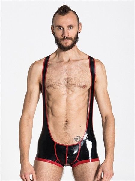 Rubber Backless Wrestling Suit