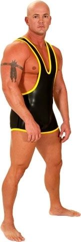 Neoprene Wrestling Singlet żółty