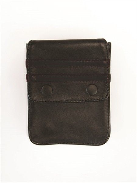 Mister B Leather Wallet for Harness Black Black portfel czarno-czarny