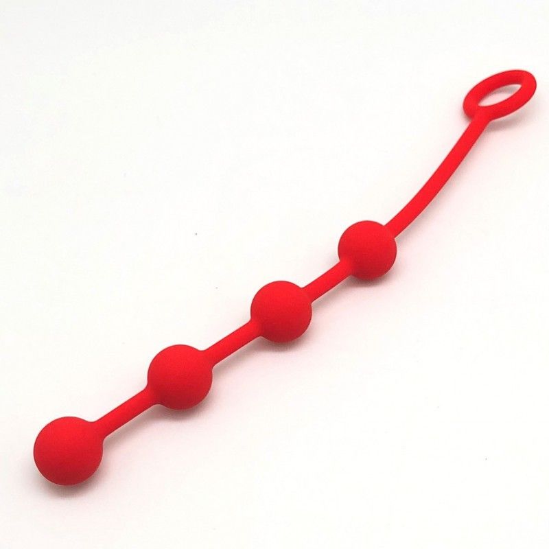 Kulki analne The Red Anal Balls 4 x 20mm Red