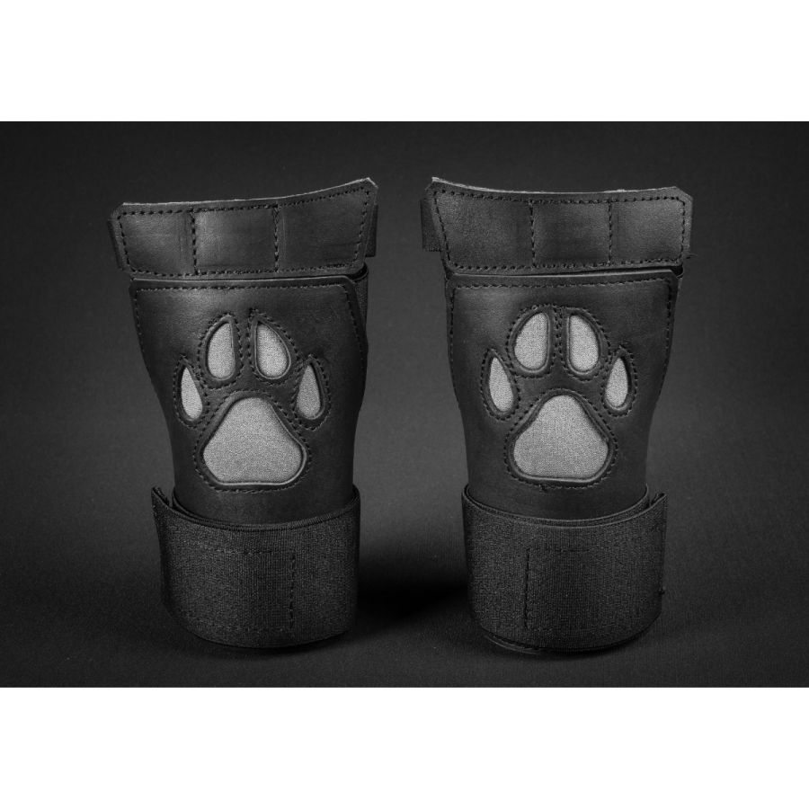 Otwarte skórzane psie rękawice Mr-S-Leather Open Paw Puppy Glove Grey