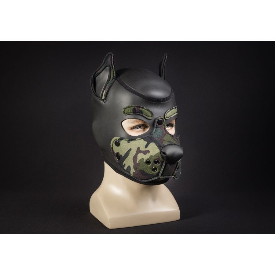 Moro neoprenowa psia maska Mr-S-Leather Neoprene K9 Hood Camo