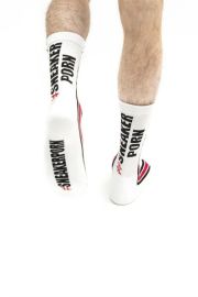 Sk8erboy Sneakerporn Socks White Red