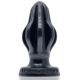 Żebrowana zatyczka analna Oxballs AIRHOLE-1 finned buttplug Black S