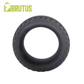 Pierścień erekcyjny Brutus Tractor Liquid Silicone Cock Ring Black M