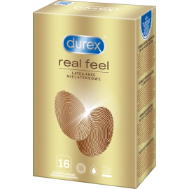 Prezerwatywy nielateksowe dla naturalnych doznań Durex Real Feel 16szt