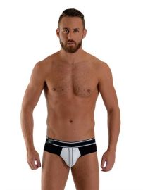 Slipy Mister B Urban Bronx Brief White-Black S