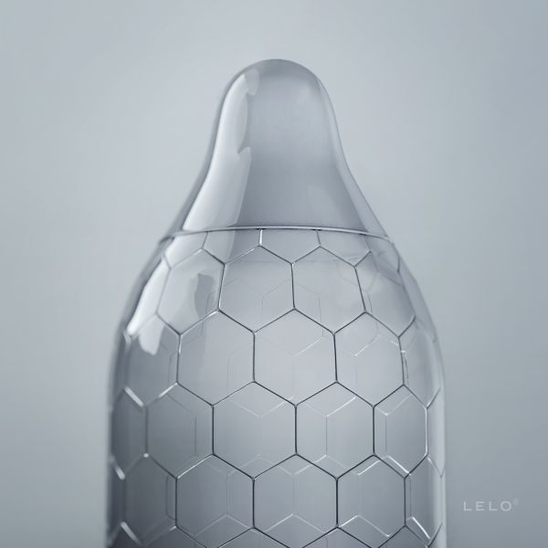 Heksagonalne prezerwatywy lateksowe Lelo Hex Original opakowanie 36szt