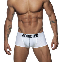 Bokserki męskie Push Up Mesh Trunk White XXL Addicted