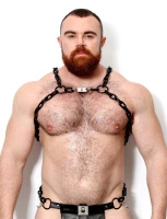 Metalowa Uprząż 99Cm Black Steel Chest Harness 39" Dark Room