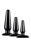 ZESTAW KORKÓW BLUSH ANAL ADVENTURES BASIC PLUG KIT BLACK
