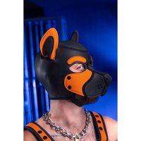 Neoprene Frisky Pup Hood Orange M Mr-S-Leather