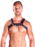 Harness Chest Leather B/Black L