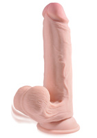 Dildo Z Przyssawką 3D Cock Swinging Balls 9 Inch King Cock
