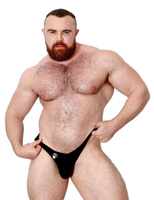 Stringi Męskie Violation Thong Black L Dark Room